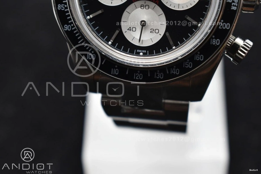 SS SS Black Best White Bracelet on ADGF Dial Daytona A7750 Edition 0414